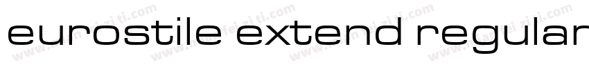 eurostile extend regular字体转换
